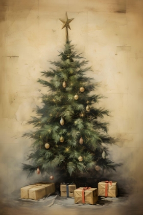 Picture of CHRISTMAS TREE WITH PRESENTS I