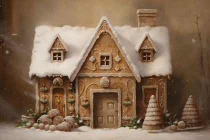 Picture of GINGERBREAD HOUSE HORIZONTAL