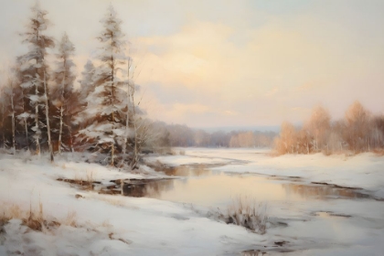 Picture of RUSTIC WINTER LANDSCAPE