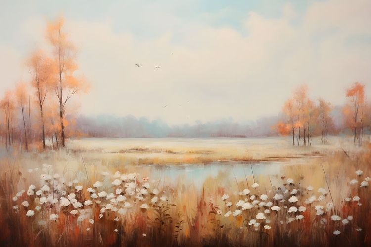 Picture of FALL FIELD WITH POND