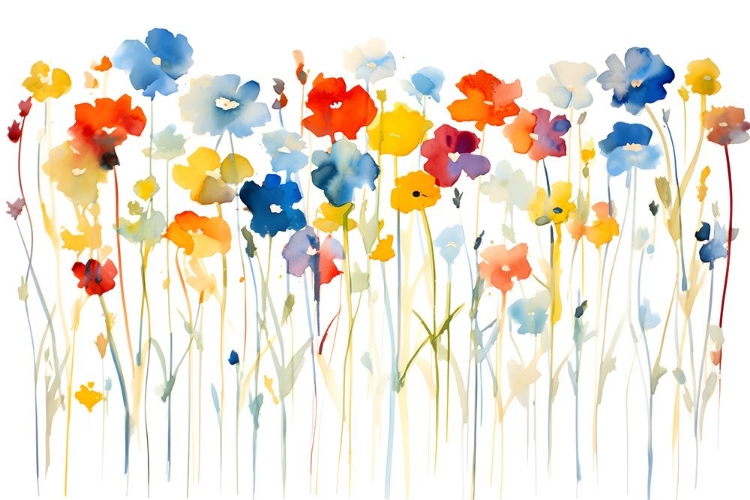 Picture of WATERCOLOR WILDFLOWERS