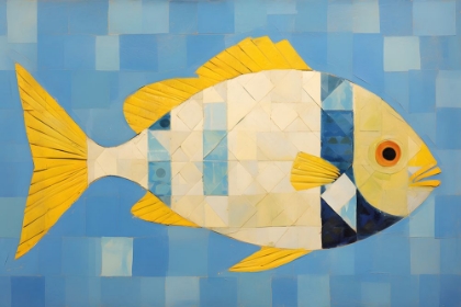 Picture of GEOMETRIC FISH 1
